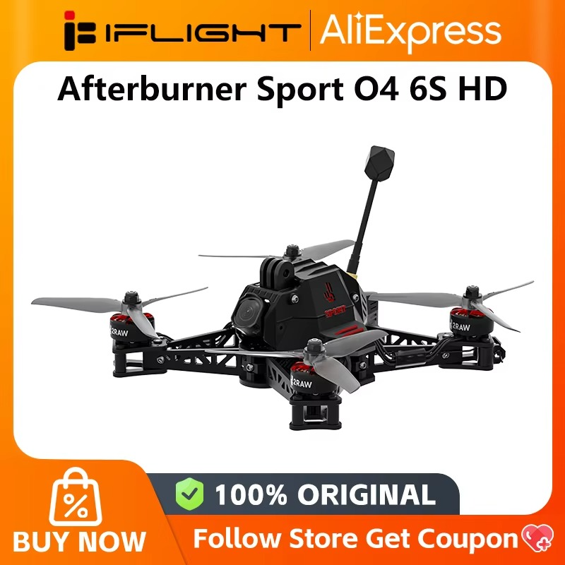 DroneTechie Afterburner O4 6S HD Freestyle FPV Racing Drone